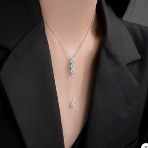 New GRA Certified Diamond (Moissanite) Necklace 2 CTW